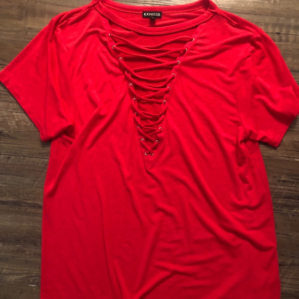 Express Top with the Laced Detail